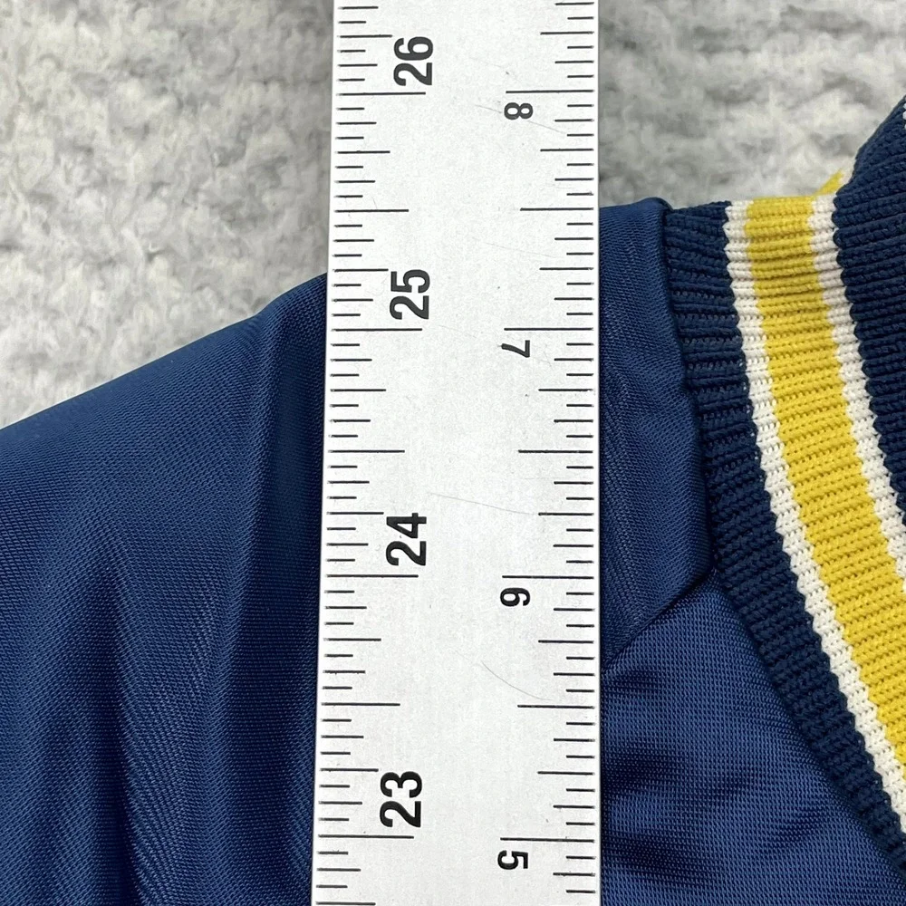 VTG Mens LA Rams Stahl-Urban Medium NFL BLUE Snap Jacket‎